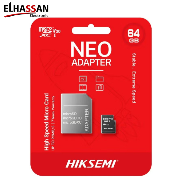 Hiksemi NEO 64GB Micro SD Memory Card with Adapter