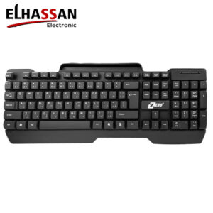 ZERO ZR-400 Wired English/Arabic Keyboard | Durable & Ergonomic Slim Design Office Keyboard