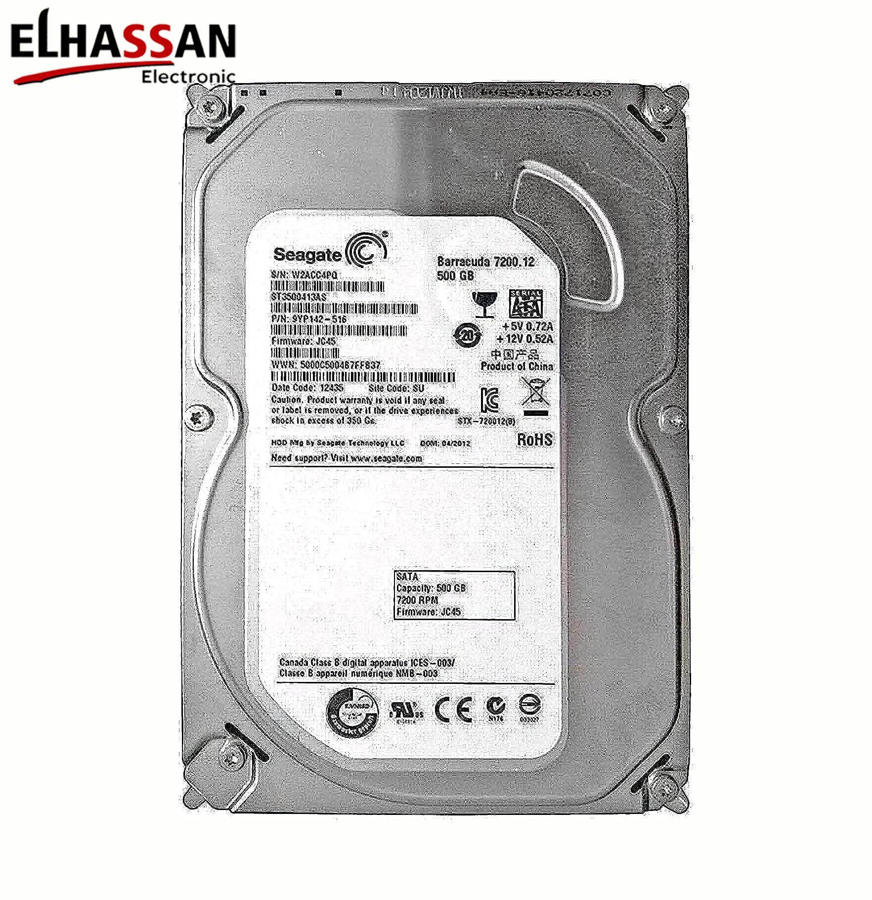 seagate 500g hdd