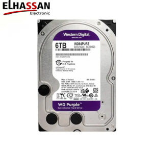 WD Purple 6TB Surveillance Hard Drive | WD60PURZ 3.5" SATA 6 Gb/s 5400 RPM CCTV HDD for DVR & NVR