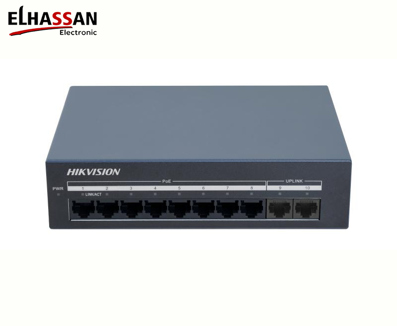 Hikvision DS-XS10G-P 10-Port Gigabit Unmanaged PoE Switch (60W)