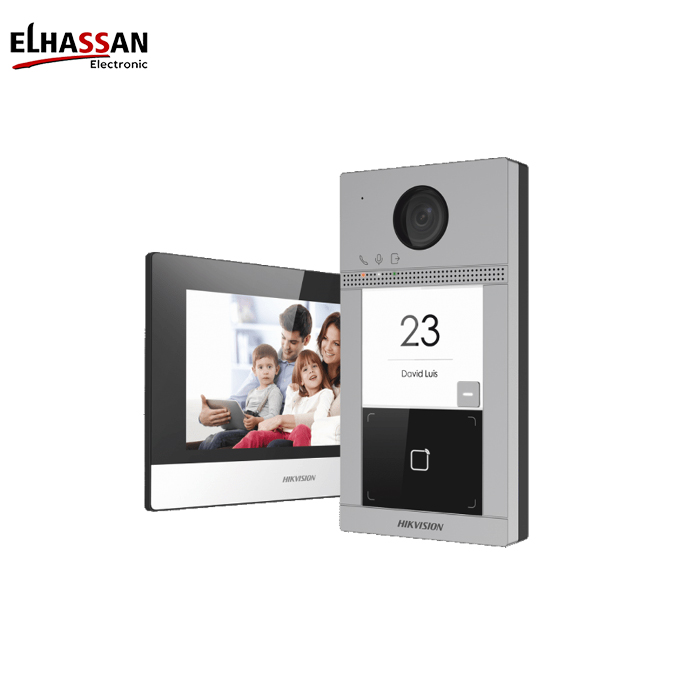 Hikvision DS-KIS604-S(C) IP Video Intercom Kit for Villa & House (PoE Switch & 32GB TF)